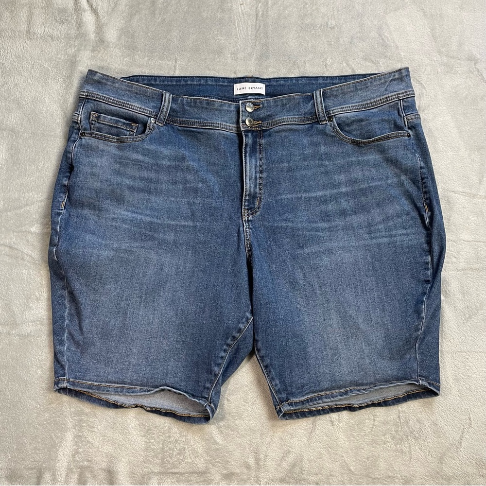Laneâ Bryant Shorts 26 Flex Magic Waistband Tighter Tummy High Rise Bermuda Jean